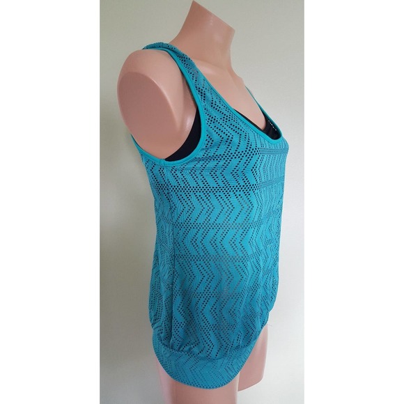 Go Gossip black teal 2 in 1 tankini top size S - Picture 4 of 7